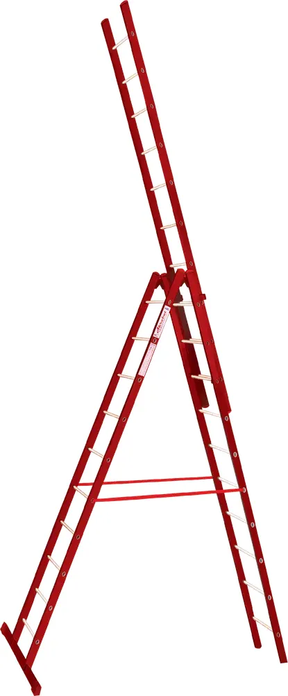 Fibreglass A-Frame Extension Ladder