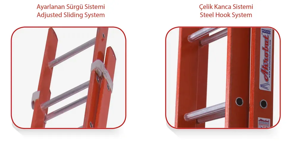 Fiberglass Sürgülü Merdiven