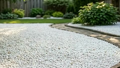 Aslan Aqua Stone Binder — çakıl ve peyzaj taşı bağlayıcı uygulaması