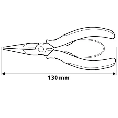 Düz hassas pense 130 mm