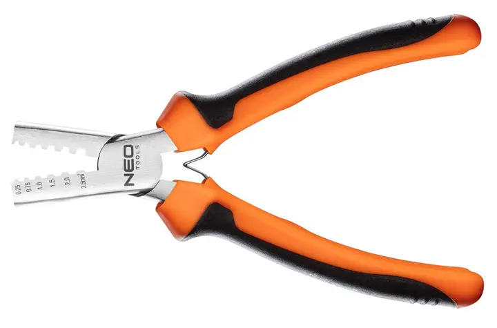 Sıkıştırma pensesi 0.25 - 2.5 mm2 (15-9 AWG), 140 mm