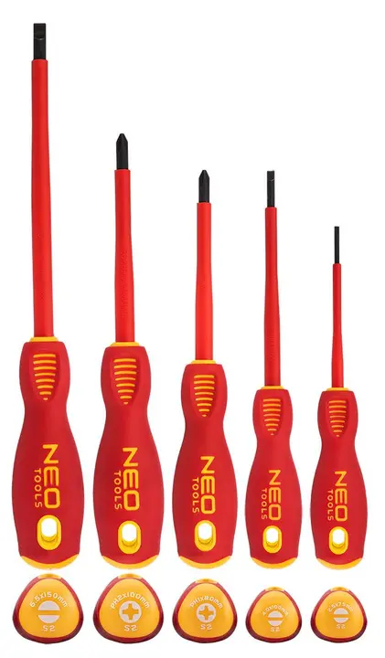 Tornavida 1000V, 5 parça set, S2