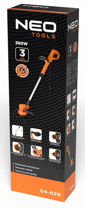 Teleskopik çim tırpanı 380W