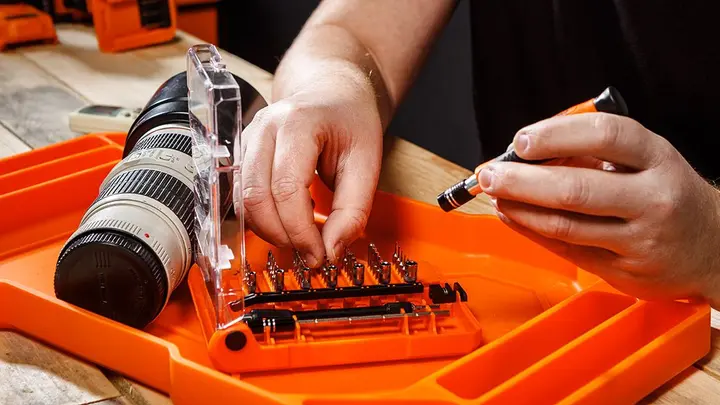 Tutuculu hassas tornavida ucu, 45 parça