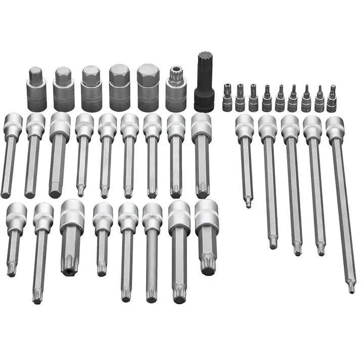 Torx lokma ve uçları 1/2, 38 parça set