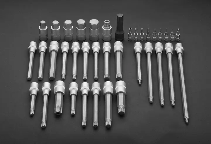 Torx lokma ve uçları 1/2, 38 parça set
