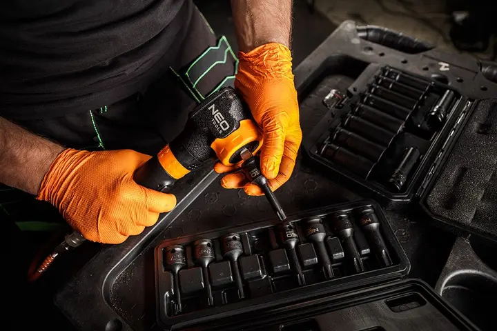 Lokma üzerine Torx darbeli uçlar 1/2, 8 parça set