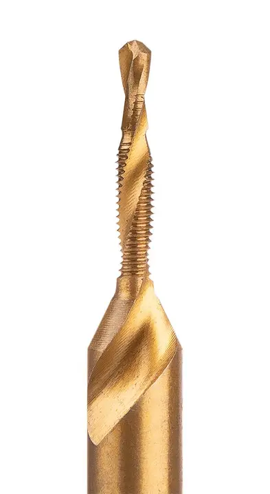 HSS TiN dişli matkap ucu, M3 x 0,5 mm, Hex