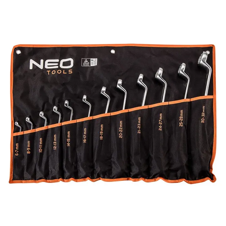 Eğik yıldız anahtarlar 6-32 mm, 12 parçalık set