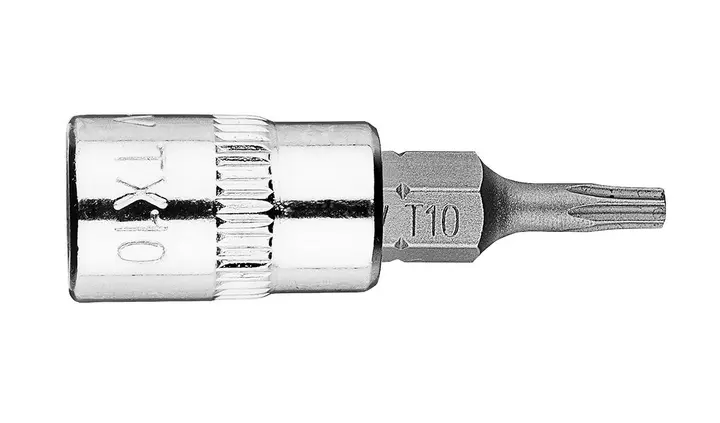 Torx TX10 1/4 lokma üzerine uç, kısa, 37 mm