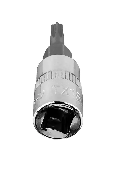 Torx TX15 1/4 lokma üzerine uç, kısa, 37 mm