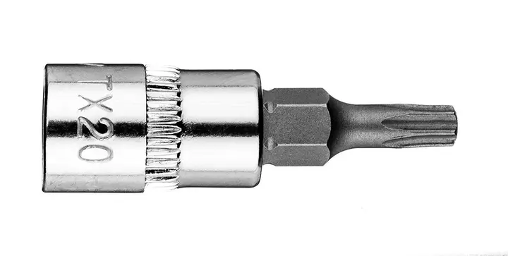 Torx TX20 1/4 lokma üzerine uç, kısa, 37 mm