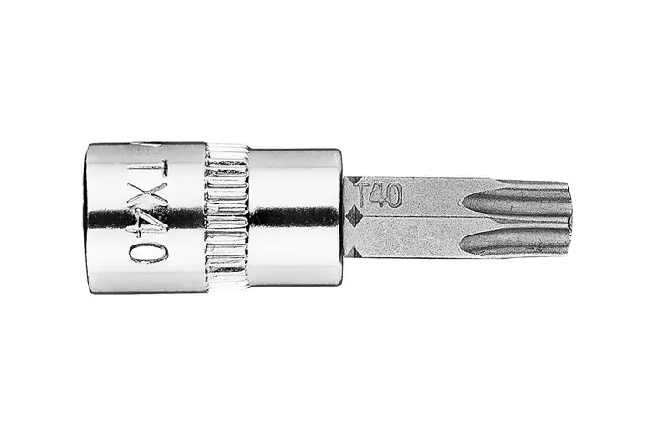 Torx TX40 1/4 lokma üzerine uç, kısa, 37 mm