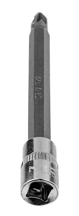 1/4 lokma üzerinde PZ2 tornavida ucu, uzun, 87 mm