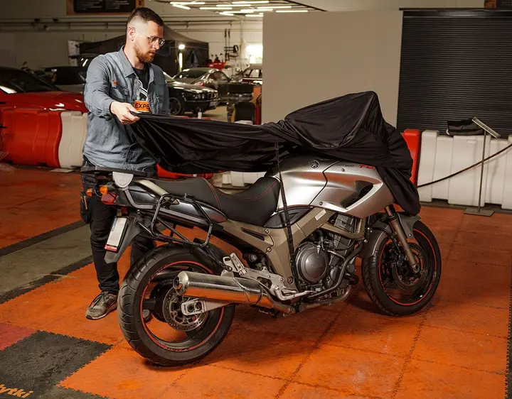 Nefes alabilen motosiklet / scooter örtüsü, 220 x 105 x 130 cm