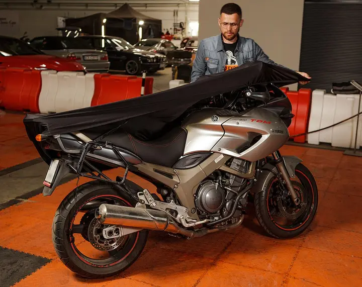 Nefes alabilen motosiklet / scooter örtüsü, 220 x 105 x 130 cm