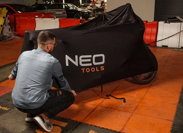 Nefes alabilen motosiklet / scooter örtüsü, 220 x 105 x 130 cm