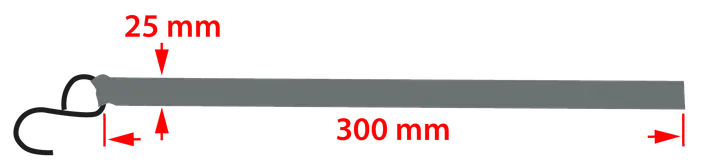 Cırcırlı bağlama kayışı 25 mm x 3 m, 500 kg dayanımlı PES