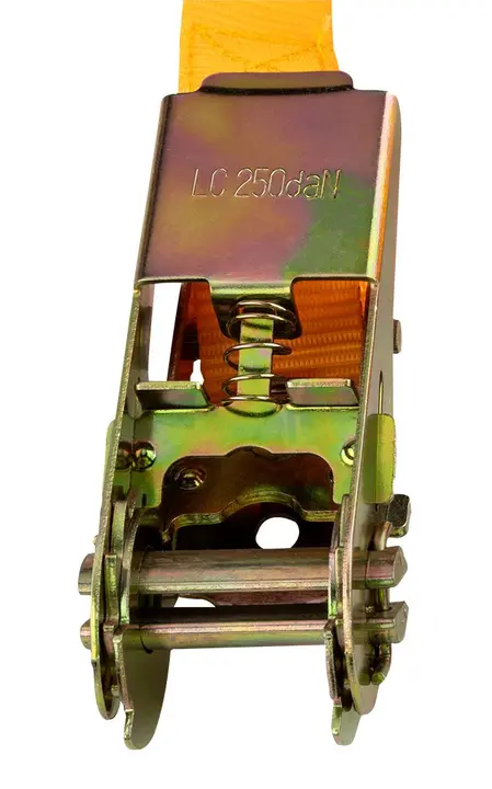 Cırcırlı bağlama kayışı 25 mm x 5 m, 500 kg dayanımlı PES