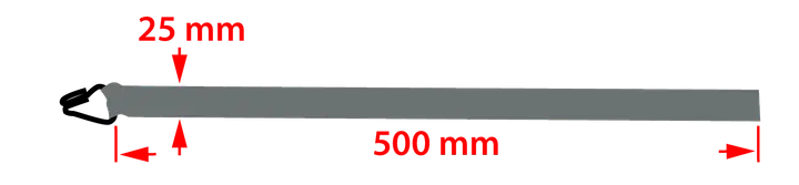 Cırcırlı bağlama kayışı 25 mm x 5 m, 1000 kg dayanımlı PES