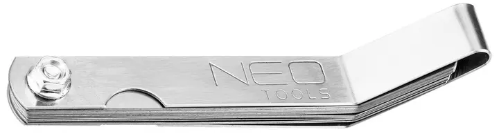 Feeler gauge (tolerans mastarı), 16 yapraklı, katlanır
