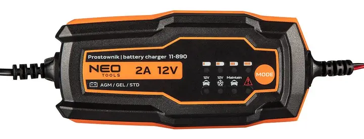 Otomatik akü şarj cihazı 2A/35W, 4-60Ah, asit / AGM / GEL aküler için