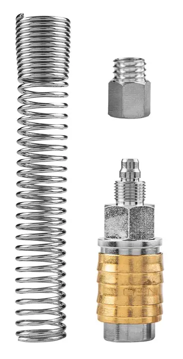 Hortum için kompresör hızlı kuplörü f 6x8mm - yaylı