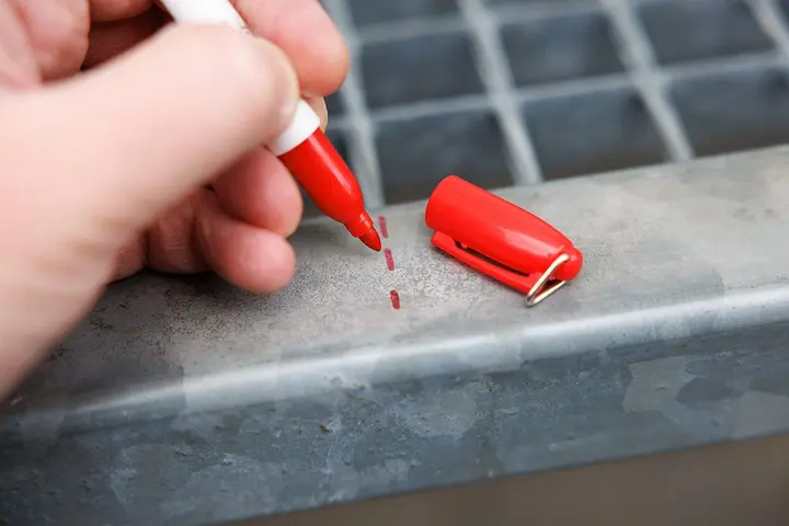 Mini markör, 5 renk, blister