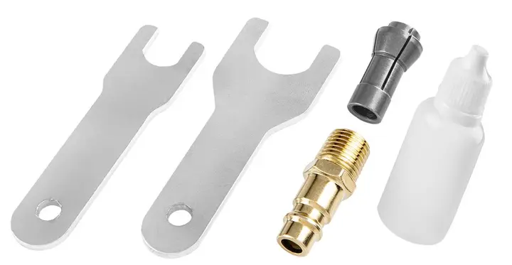 Pnömatik avuç taşlama makinesi 1/4;1/8 - 6 mm/3mm, 20.000 rpm