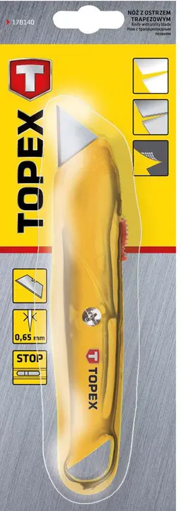 Trapez bıçaklı maket bıçağı, metal gövde