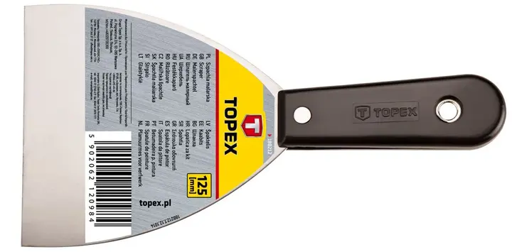 Raspa 125 mm, plastik saplı