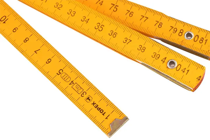 Katlanır ahşap metre 2 m, sarı