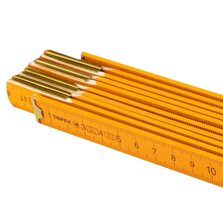 Katlanır ahşap metre 2 m, sarı
