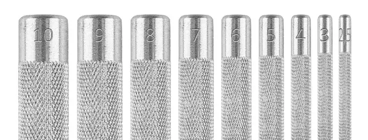 9 Parça Zımba Seti, çap 2,5-10 mm, Oxford Kılıf