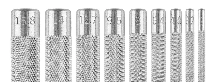 15 Parça Zımba Seti, çap 2-22 mm, Oxford Kılıf