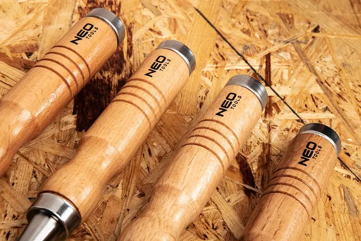 Keski 6, 12, 18, 24 mm, 4 Parça Set, Ahşap Sap
