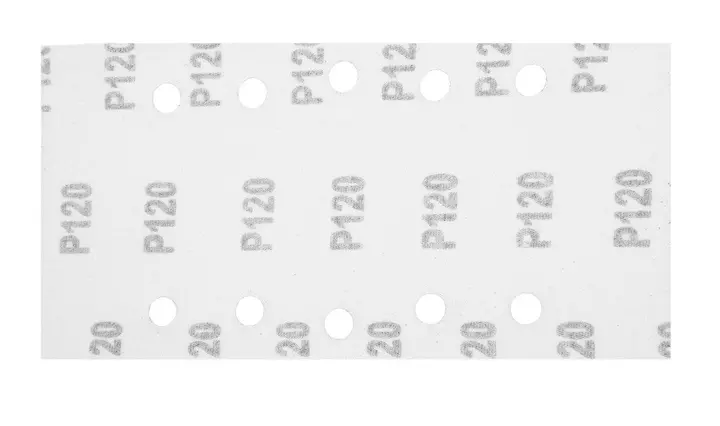 Cırt bantlı zımpara kağıdı 115 x 230 mm, P120, 5 adet, 10 delikli
