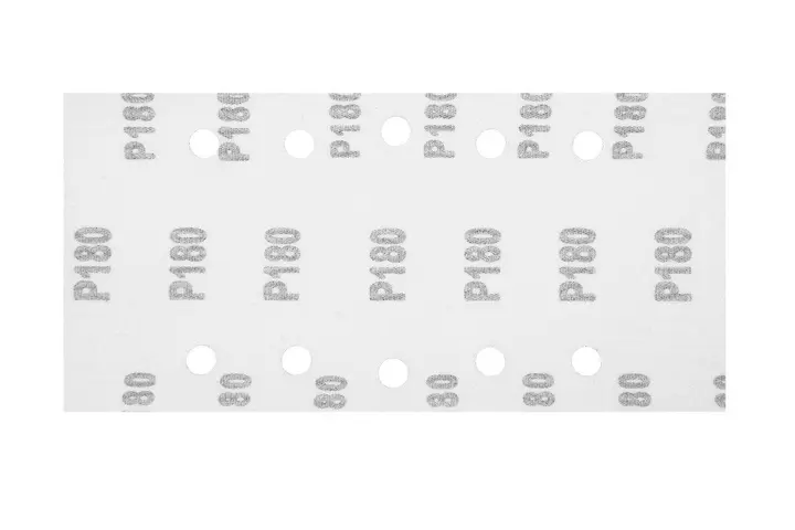 Cırt bantlı zımpara kağıdı 115 x 230 mm, P180, 5 adet, 10 delikli