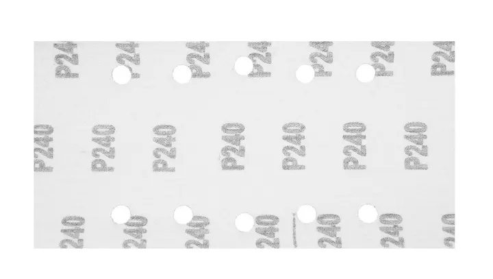 Cırt bantlı zımpara kağıdı 115 x 230 mm, P240, 5 adet, 10 delikli