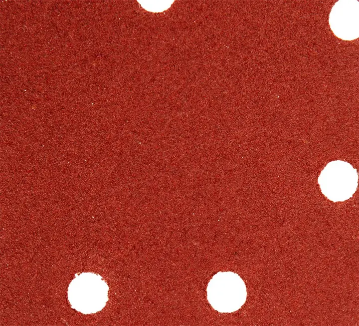 Cırt bantlı zımpara yaprağı, ütü tipi 80 x 140 mm, P120, 5 adet, 59G336 için 11 delikli