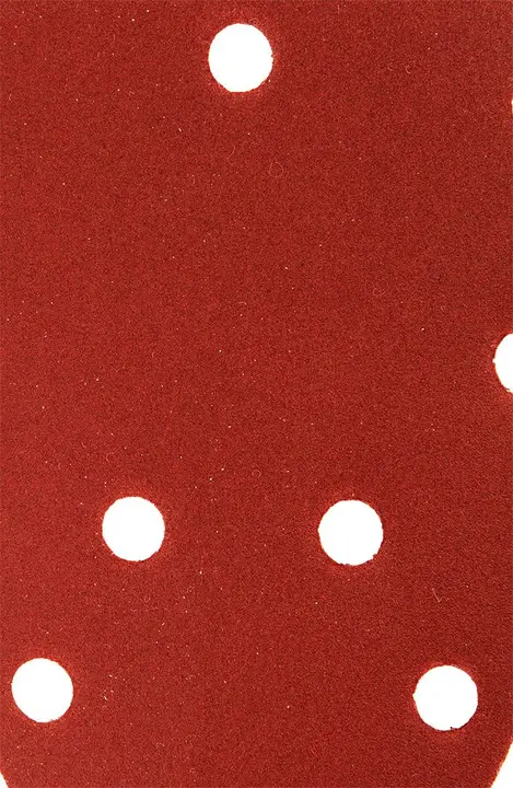 Cırt bantlı delta zımpara kağıdı 140 x 140 x 80 mm, K240, 5 adet, delikli