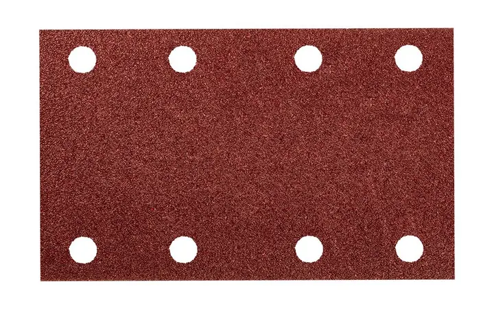 Cırt bantlı zımpara kağıdı, dikdörtgen 80 x 130 mm, P800, 5 adet, 04-623 için 8 delikli