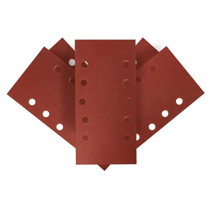 Zımpara kağıdı, cırt bantlı 115 x 230 mm, K240, 5 adet, delikli