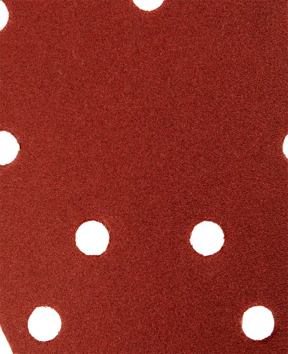 Delta zımpara kağıdı, cırt bantlı 140 x 140 x 80 mm, K180, 5 adet, delikli