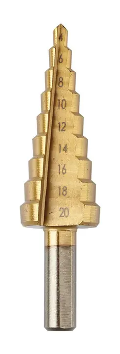 Kademeli matkap ucu: 4-12, 4-20, 4-32 mm, TiN, 3 parça set