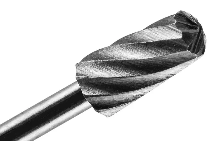 HSS freze ucu, mermi tip, 6,0 mm, sap 3,2 mm, 2 adet
