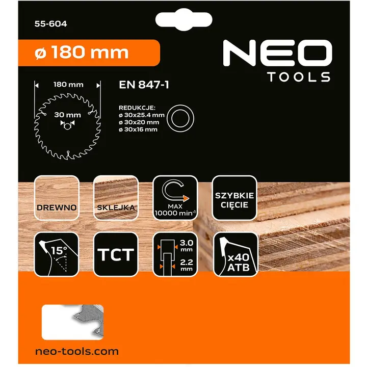 Testere bıçağı, widia, 180 x 30 mm