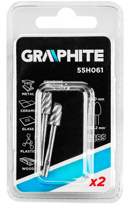 HSS freze ucu 6,0 mm, mermi, sap 3,2 mm, 2 adet