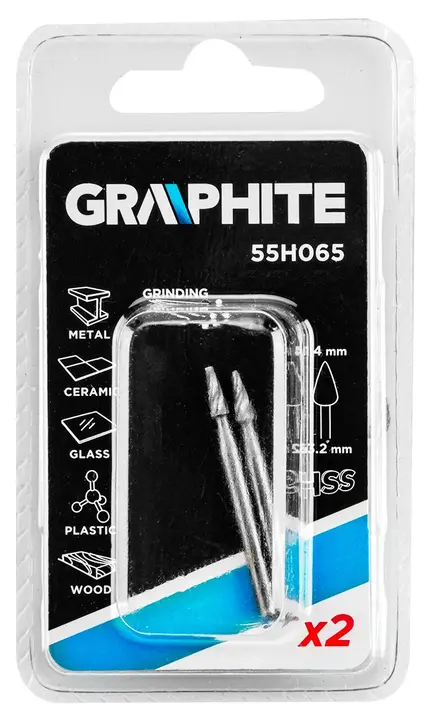 HSS freze ucu 1,4 mm, koni, sap 3,2 mm, 2 adet
