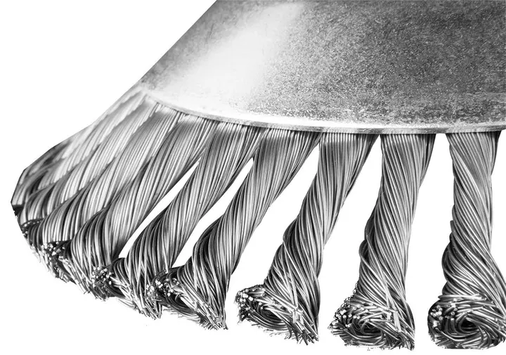 Motorlu tırpan için çelik tel fırça 200 x 25.4 mm, sert